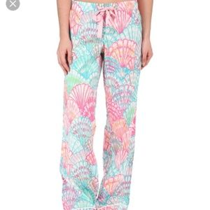 Lilly Pulitzer shell pajama PJ lounge pants